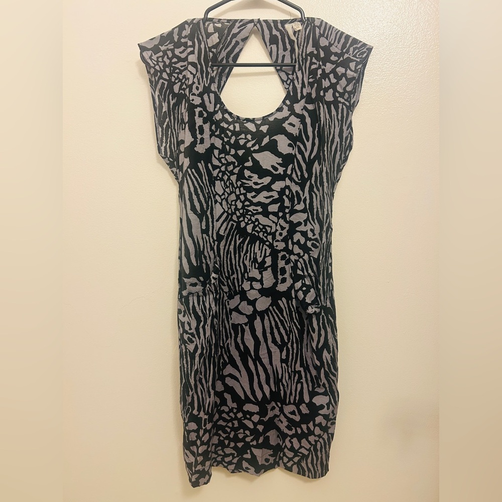 ▪️Urban Outfitters Reformed▪️ Black and Gray Animal Print Dress